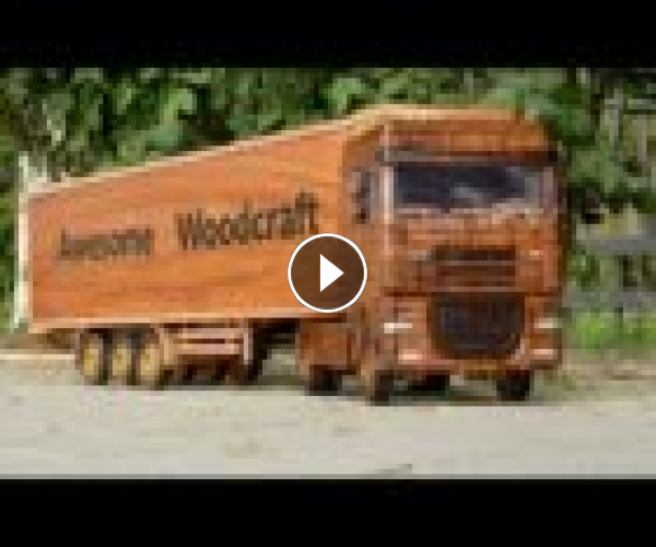 How to make Trailer Truck DAF XF (2021) Out of Wood | ASMR Woodworking