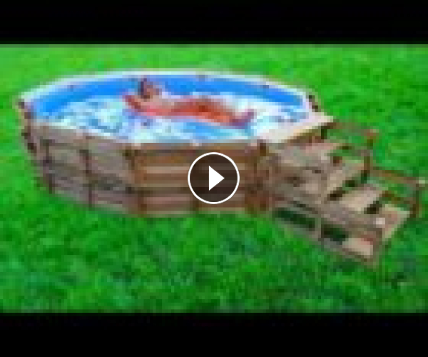 Homemade POOL From PALLET !?