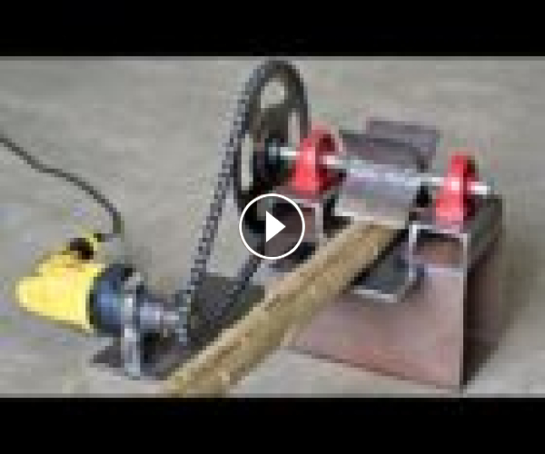 How To Make A Simple Wood Chipper Using Drill Machine | DIY